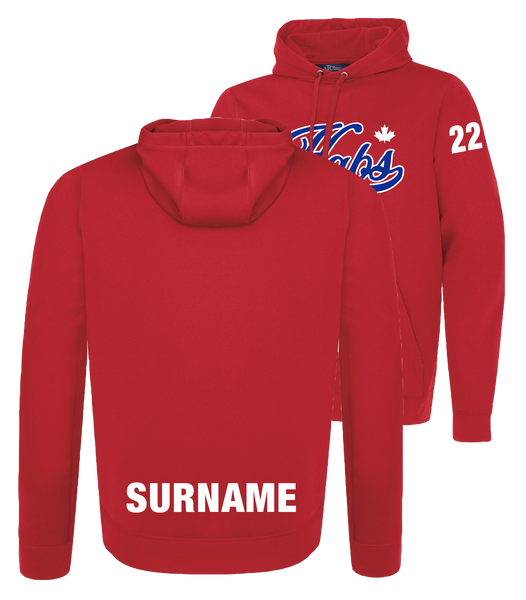 Habs Jr. Canadiens Adult Dri-Fit Hoodie With Embroidered logo