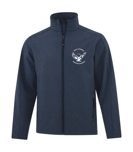 First Lutheran Adult Soft Shell Jacket with Embroidered Logo