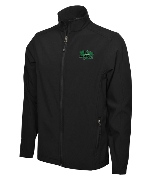 Warlocks Adult Soft Shell Jacket with the Number on a Sleeve