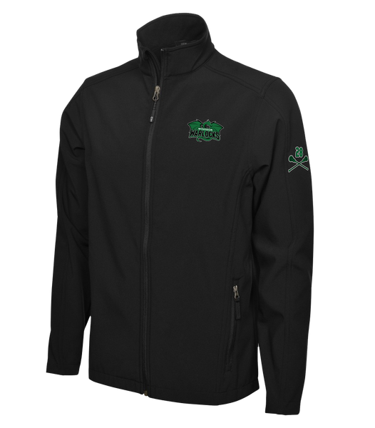 Warlocks Adult Soft Shell Jacket with the Number on a Sleeve