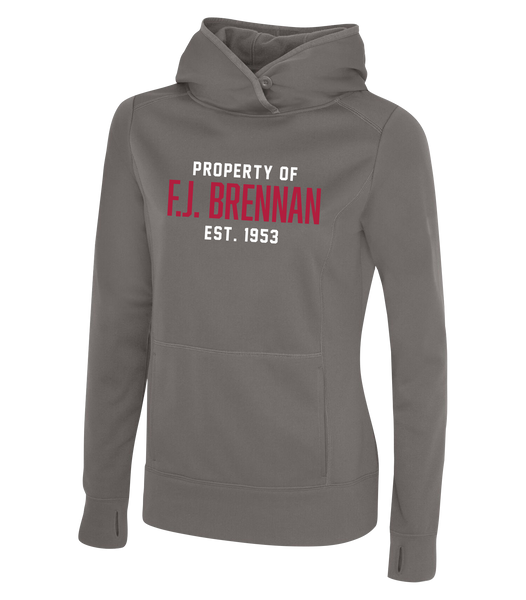 Property of F.J. Brennan Ladies Dri-Fit Sweatshirt with Printed Logo