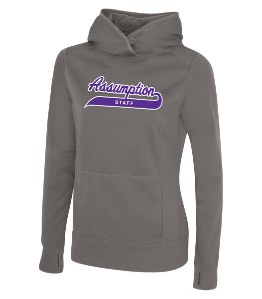 Assumption Staff Ladies Dri-Fit Sweatshirt with Embroidered Applique