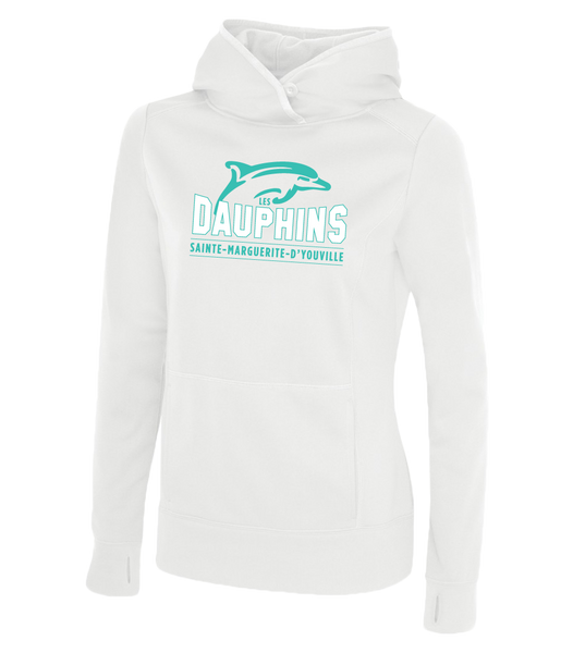 Dauphins Staff Ladies Dri-Fit Sweatshirt with Embroidered Applique