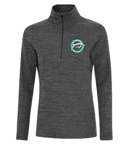 Dauphins Staff Ladies 1/2 Zip Sweater With Embroidered Logo
