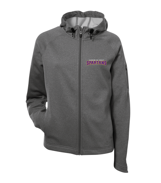 Spartans Staff Ladies Hooded Yoga jacket with Embroidered Logo