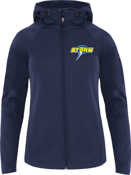 Storm Staff Ladies Hooded Yoga jacket with Embroidered Logo