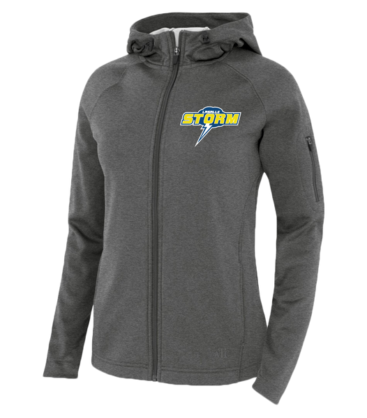 Storm Staff Ladies Hooded Yoga jacket with Embroidered Logo