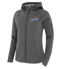 Cardinals Staff Ladies Hooded Yoga jacket with Embroidered Logo