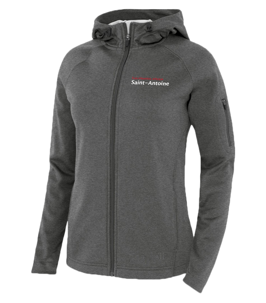 Saint-Antoine Staff Ladies Hooded Yoga jacket with Embroidered Logo