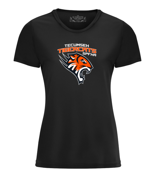 Tiger Cats Performance Ladies Tee with Full Coloring Printing