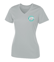 Dauphins Staff Ladies 'Alternate Script' Dri-Fit Short Sleeve with Printed Logo