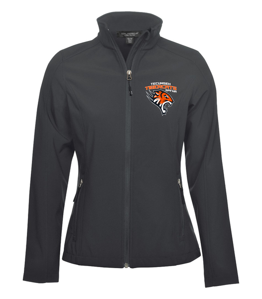 Tiger Cats Soft Shell Ladies Jacket with Embroidered Left Chest