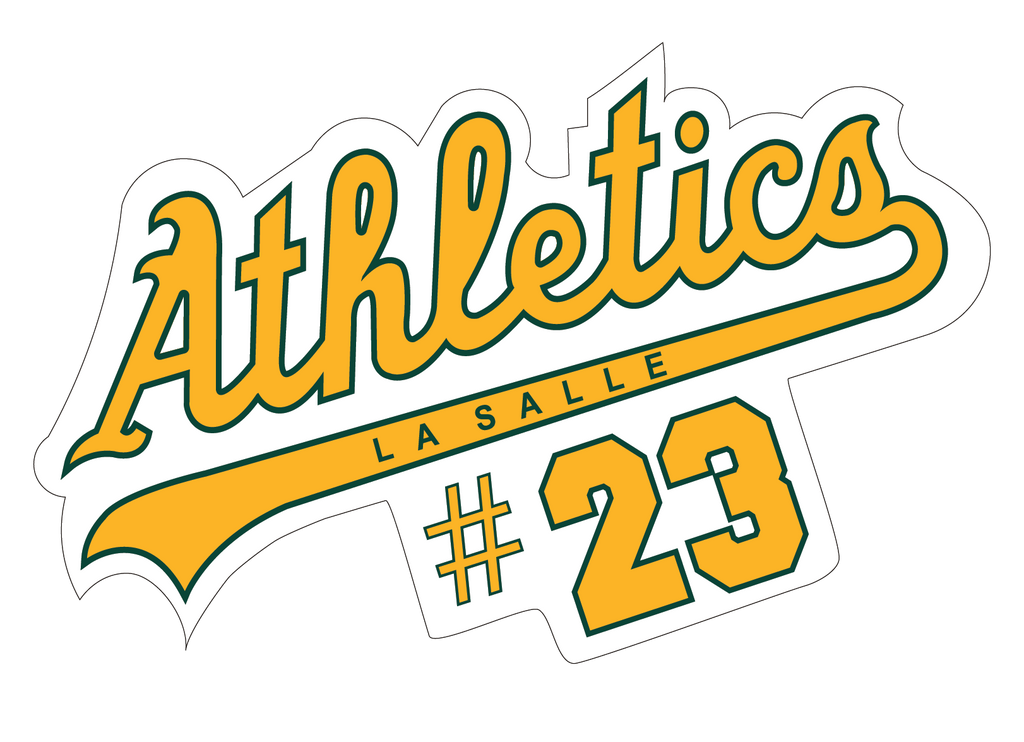 LaSalle Athletics Decal with Number