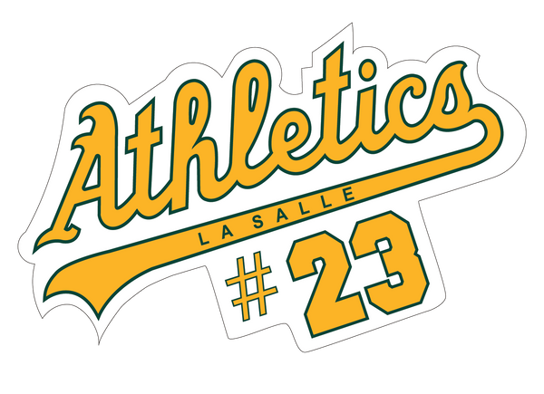 LaSalle Athletics Decal with Number