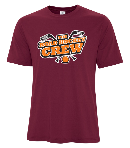 The Road Hockey Crew Youth Cotton T-Shirt with Printed logo