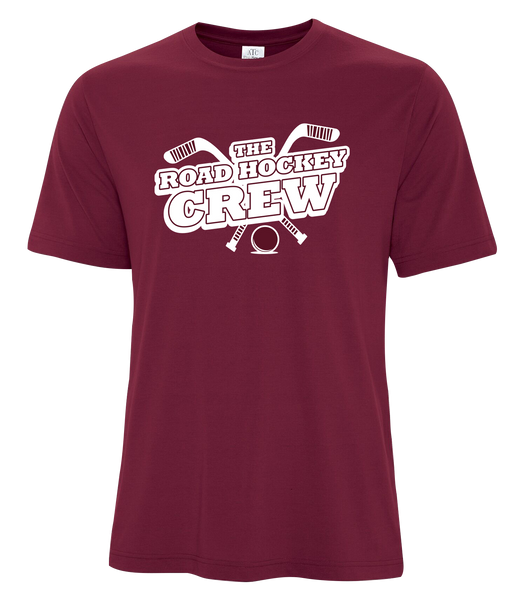 The Road Hockey Crew Ladies Cotton T-Shirt with One Colour Logo