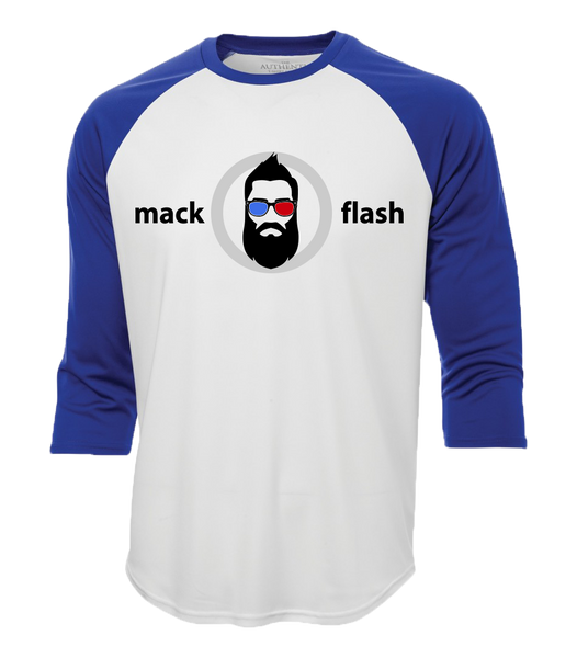 "Mack Flash" Adult Cotton Baseball Shirt