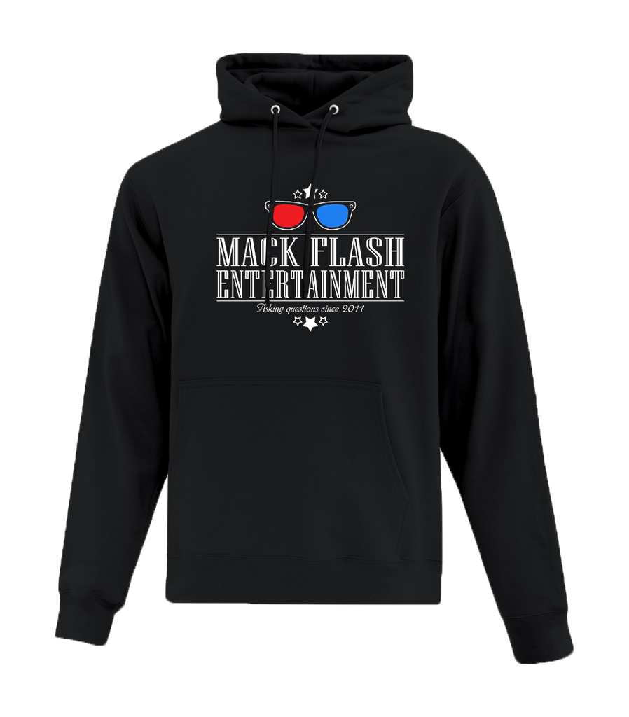 Mack Flash Entertainment Adult Cotton Hooded Sweatshirt with Printed logo