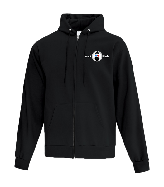 "Mack Flash" Adult Everyday Fleece full zip hooded sweatshirt
