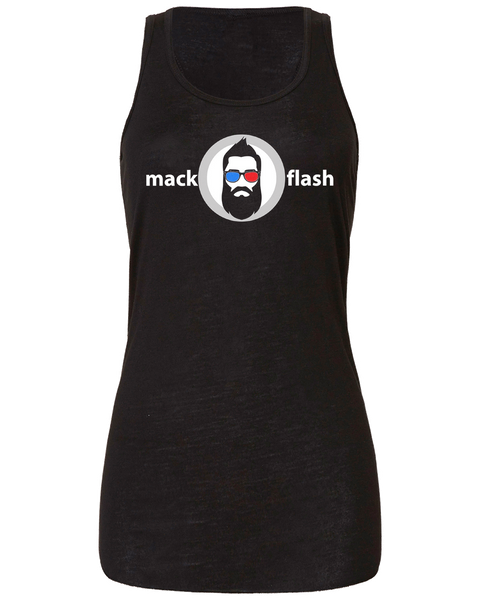 "Mack Flash" Ladies' Flowy Racerback Tank with Printed logo