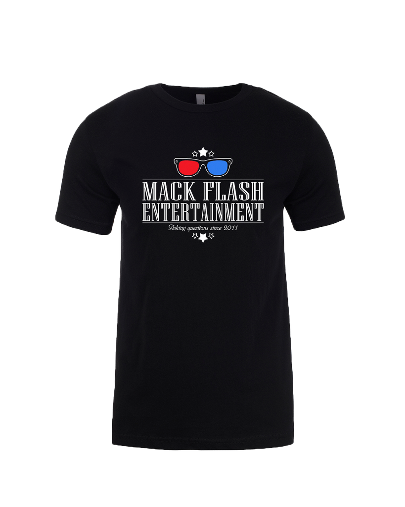 "Mack Flash Entertainment" Adult Cotton T-Shirt with Printed logo