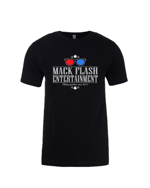 "Mack Flash Entertainment" Adult Cotton T-Shirt with Printed logo
