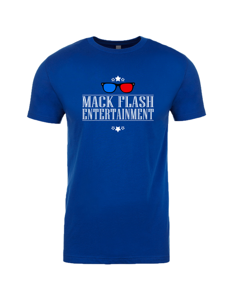 "Mack Flash Entertainment" Adult Cotton T-Shirt with Printed logo