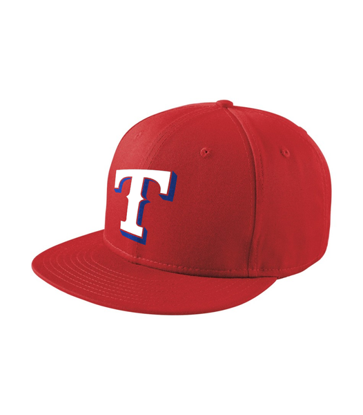 Rangers Flat Bill Snapback Cap