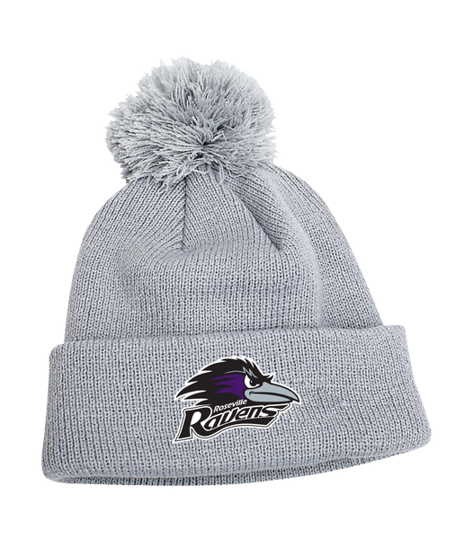 Roseville Ravens Baseball Pom Pom Toque