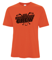 The Road Hockey Crew Youth Cotton T-Shirt with One Colour Logo