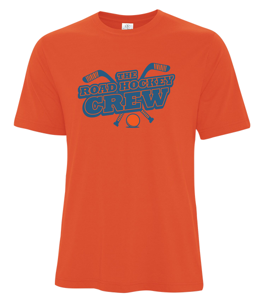 The Road Hockey Crew Youth Cotton T-Shirt with One Colour Logo