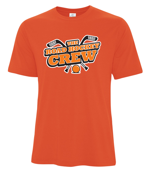 The Road Hockey Crew Ladies Cotton T-Shirt with Printed logo