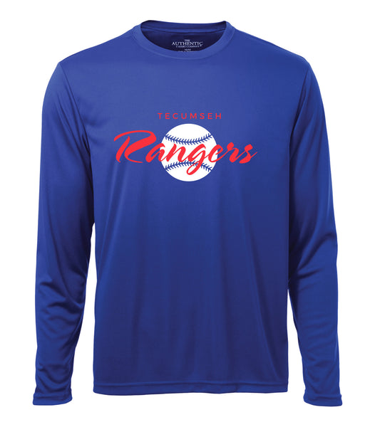 Rangers Adult 'Vintage Logo' Dri-Fit Long Sleeve Shirt