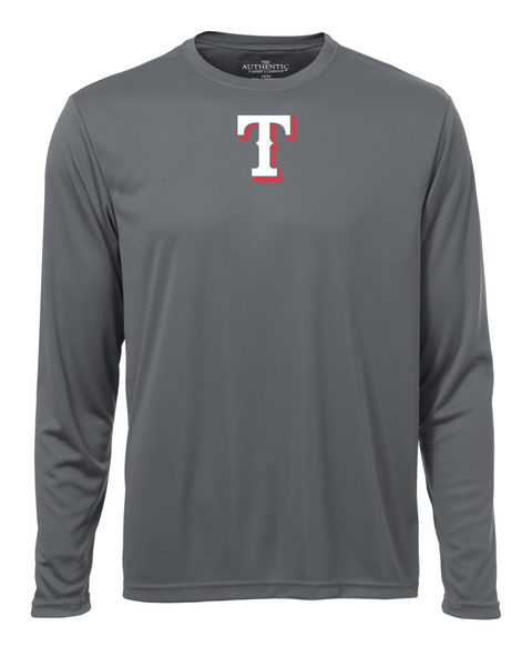 Rangers Adult "T" Logo Dri-Fit Long Sleeve