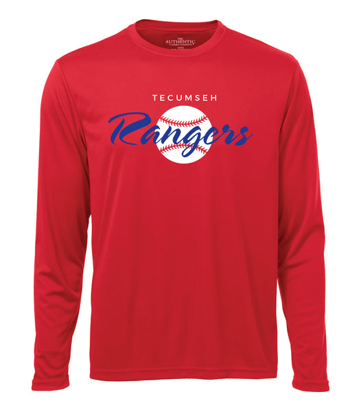 Rangers Adult 'Vintage Logo' Dri-Fit Long Sleeve Shirt
