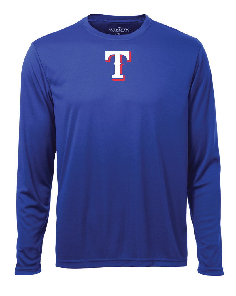 Rangers Adult "T" Logo Dri-Fit Long Sleeve