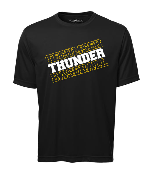 Thunder Adult 'Baseball Slant' Dri-Fit Tee