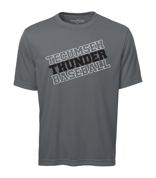 Thunder Adult 'Baseball Slant' Dri-Fit Tee