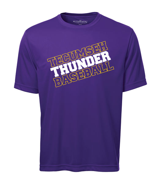 Thunder Adult 'Baseball Slant' Dri-Fit Tee