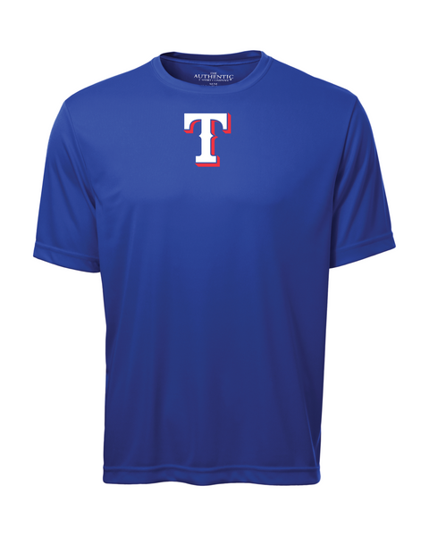 Rangers Adult "T" Logo Dri-Fit Tee