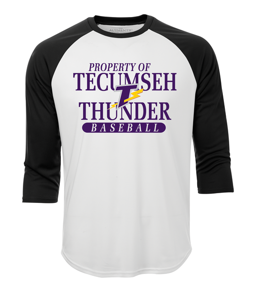 Thunder Adult 'Property of Tecumseh Thunder' Dri-Fit Baseball Tee