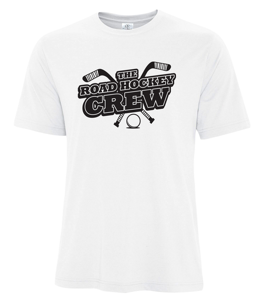The Road Hockey Crew Adult Cotton T-Shirt with One Colour Logo