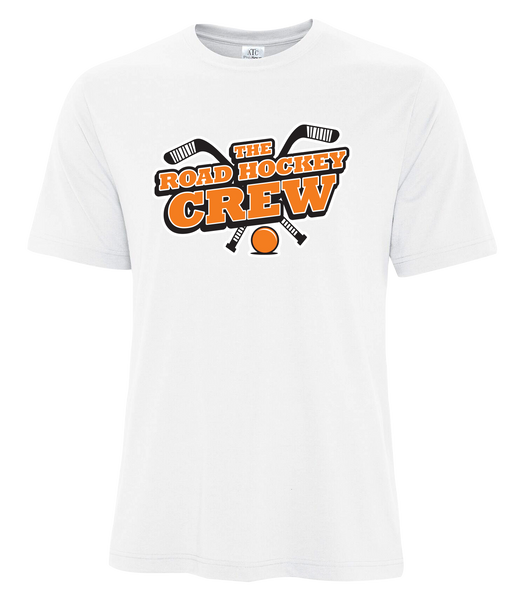 The Road Hockey Crew Youth Cotton T-Shirt with Printed logo