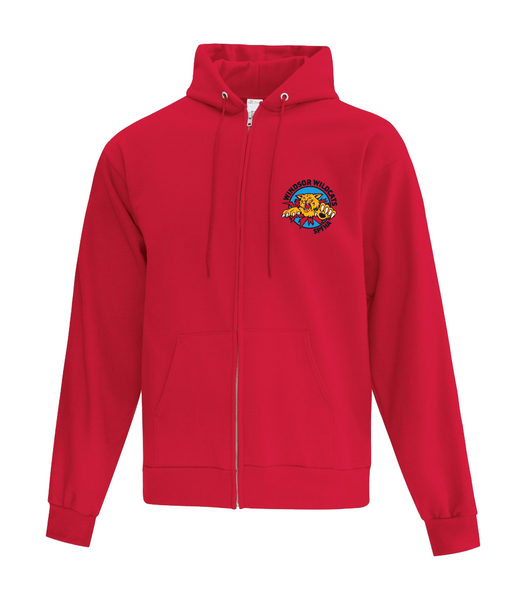 Wildcats Hockey Youth Cotton Full Zip Hooded Sweatshirt with Embroidered Left Chest & Personalization