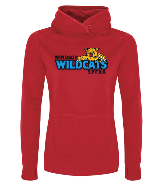 Wildcats Hockey Dri-Fit Ladies Sweatshirt with Embroidered Applique & Personalization