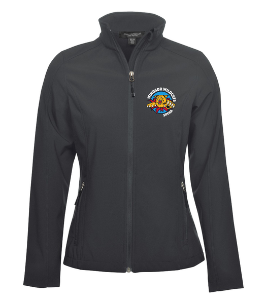 Wildcats Hockey Soft Shell Ladies Jacket with Embroidered Left Chest