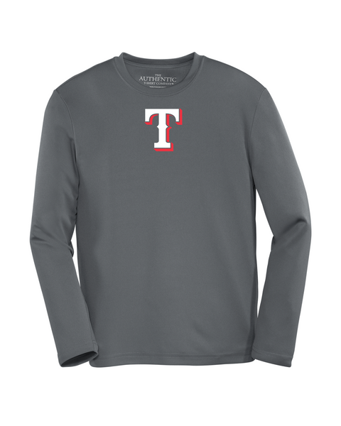 Rangers Youth "T" Logo Dri-Fit Long Sleeve