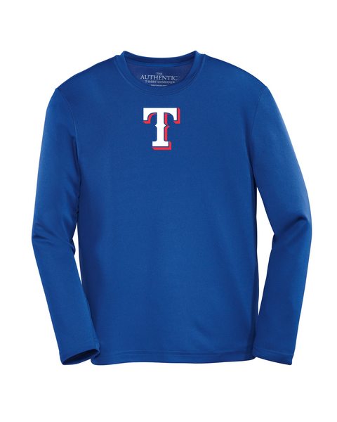 Rangers Youth "T" Logo Dri-Fit Long Sleeve