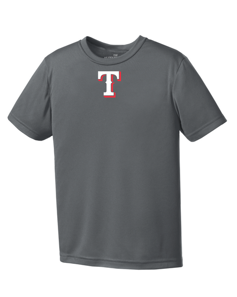 Rangers Youth "T" Logo Youth Dri-Fit Tee