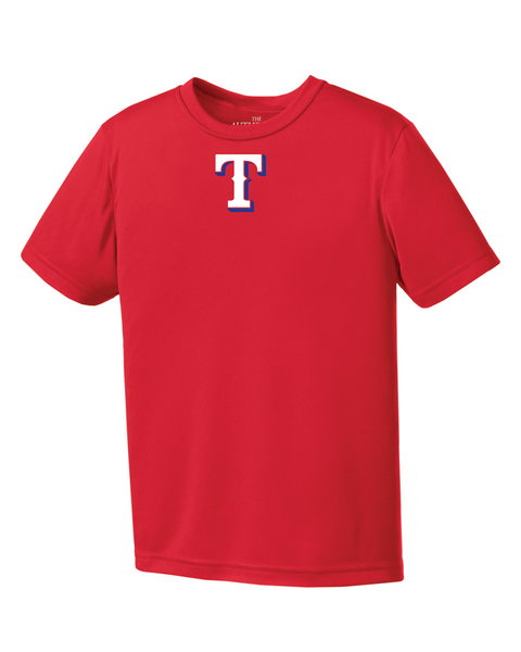 Rangers Youth "T" Logo Youth Dri-Fit Tee